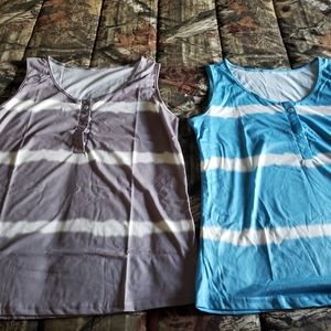 Sleeveless summer shirt. Both size 2X